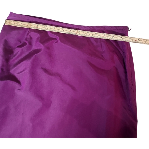 NWT Chetta B Sherrie Bloom Peter Noviello Silk 2 Piece Magenta Formal Outfit - Picture 8 of 13